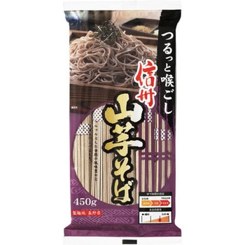 戸隠そば本舗 信州山芋そば 450g x24 中島製茶
