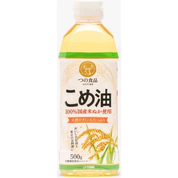築野食品 こめ油 ペット 500g x12 - 築野食品工業