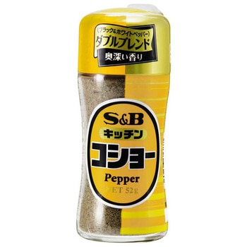 S&B エスビー キッチンコショー ワンタッチ壜 52g x10 ヱスビー食品
