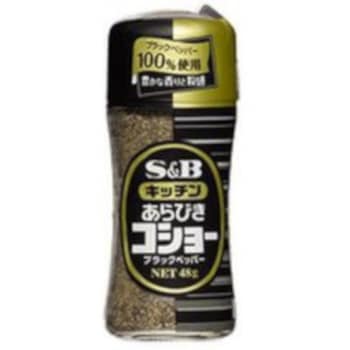 S&B キッチン あらびきコショー 瓶 48g x10 ヱスビー食品