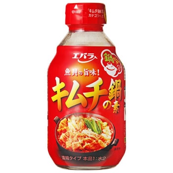 49608144 エバラ キムチ鍋の素 瓶 300ml x12 1箱(300mL×12本