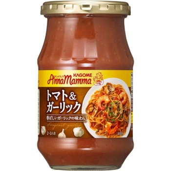 カゴメ アンナマンマ トマト&ガーリック 瓶 330g x6 カゴメ