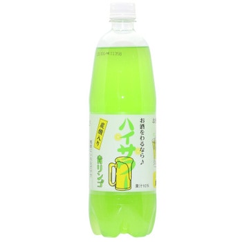 4976675000071 博水社 ハイサワー 青林檎 ペット 1L x15 1箱(1L×15本