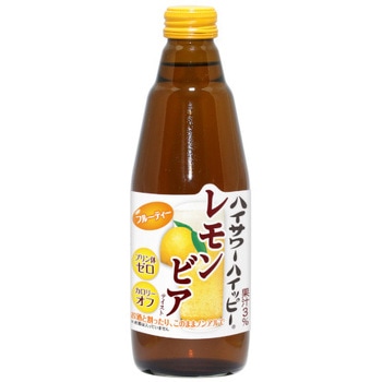 博水社 ハイサワー ハイッピーレモンビア ワンウェイト 瓶 350ml x12 博水社