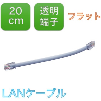 LANケーブル、カテゴリ5e(Cat5e)拡張ネットワークケーブル8コア、フラットケーブル両端クリスタルヘッド付き bitstrong