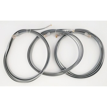 LANケーブル、カテゴリ5e(Cat5e)拡張ネットワークケーブル8コア、フラットケーブル両端クリスタルヘッド付き bitstrong