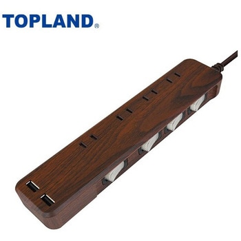 USB付き電源タップ TOPLAND