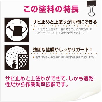 4972910319779 サビテクト 上塗り兼用さび止め塗料(つやあり) 1缶(3L