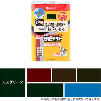 4972910319878 サビテクト 上塗り兼用さび止め塗料(つやあり) 1缶(14kg