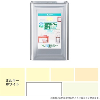 室内かべ用塗料 水性室内壁用塗料 (2分つや：落ち着いたツヤ) カンペハピオ