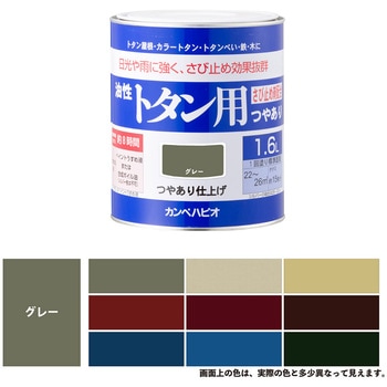 油性トタン用 油性屋根用塗料 (つやあり) カンペハピオ