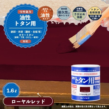 油性トタン用 油性屋根用塗料 (つやあり) カンペハピオ