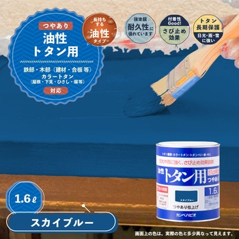 油性トタン用 油性屋根用塗料 (つやあり) カンペハピオ