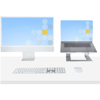 ノートパソコンスタンド/人間工学設計/アルミニウム シルバー/キーボード収納/Macbook Air/Pro，  SurfaceなどのノートPCに最適 StarTech.com