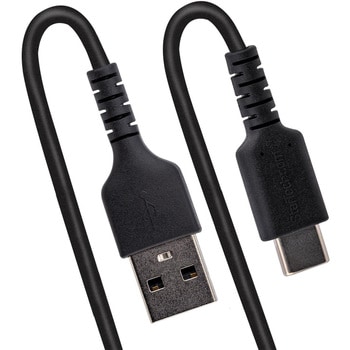 高耐久USB-A - USB-Cケーブル/コイル(伸縮)型/アラミド繊維補強/オス-オス/USB2.0 A - USB Type C ケーブル/タイプC 充電 カールコード StarTech.com