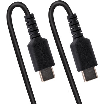 高耐久USB-C ケーブル/コイル(伸縮)型/アラミド繊維補強/オス-オス/USB 2.0 Type-C ケーブル/タイプC 充電 カールコード StarTech.com