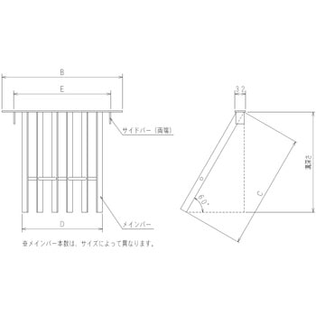 ステンレスゴミ止め・U字溝用ワンタッチスクリーン NWF イズミ