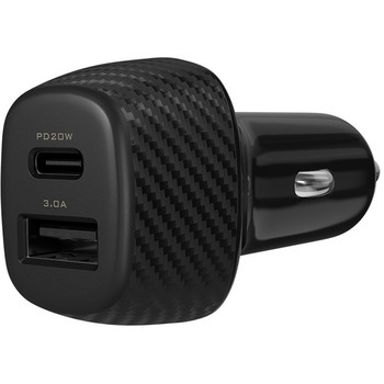 USB Type-C & A PD20W対応 超速充電車載充電器 ブラック OWLTECH(オウルテック)
