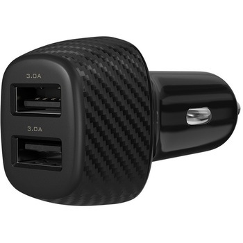 18W USB Type-A2ポート搭載合計最大36W対応 車載充電器 ブラック OWLTECH(オウルテック)