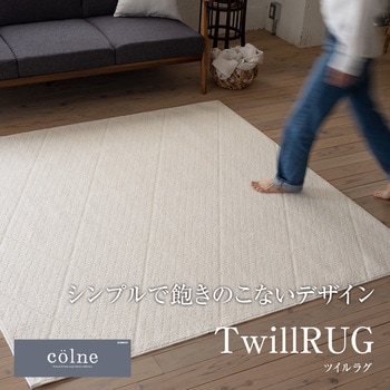 134-72712 colne 天然素材入りタフトラグ Twill(ツイル) 1本 スミノエ