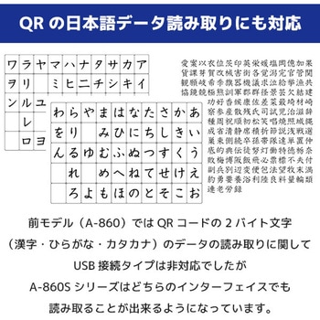 定置式 QRコード対応 二次元バーコードリーダー(USB) エフケイシステム