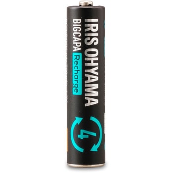 ビックキャパ リチャージ ニッケル水素電池 4本パック アイリスオーヤマ