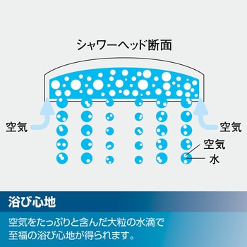 サーモスタット式シャワーバス水栓 エコアクアスイッチシャワー(めっき