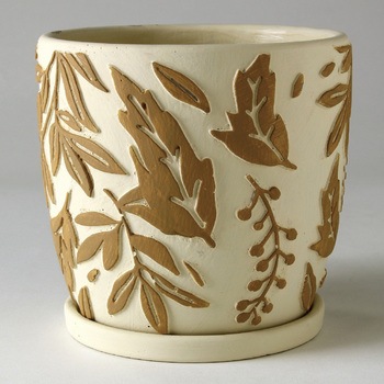 CCGZ2041 レリーフ プランター リーフ 1個 スパイス 【通販モノタロウ】