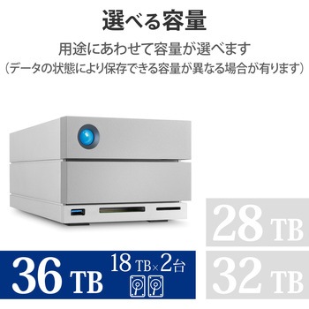 LaCie 2big RAID 思い出深く 28TB 外付けハードドライブ デスクトップ 