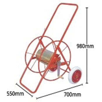 ホース巻取機 車輪付 G1/4 麻場