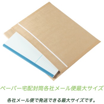 クッション封筒 宅配用 両面紙素材 テープ付 (フリマアプリ や 通販ショップ 様の 備品 宅配 配送用の封筒) 紺屋商事