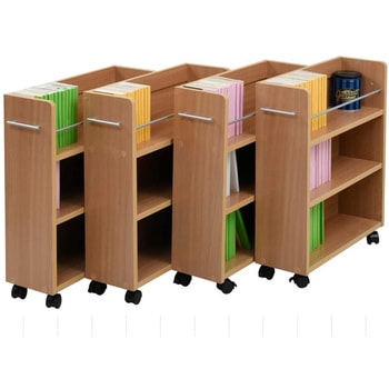 収納ラック 3段 キャスター付き  (19.5×58.5) 3色展開(NA DB WH) 2/4個セット Ideal Rack