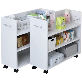 収納ラック 3段 キャスター付き  (26.5×78.5) 3色展開(NA DB WH) 2個セット Ideal Rack