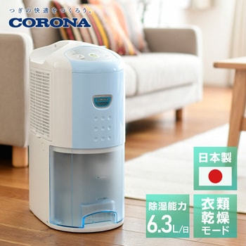 CD-P63A2(AS) 除湿乾燥機 1台 コロナ 【通販サイトMonotaRO】