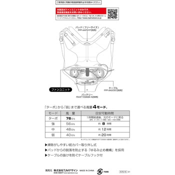清涼ファン風雅パッド ファンユニット タジマツール(TJMデザイン)