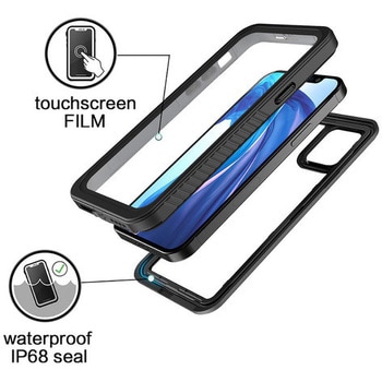 IMD-CA548 防水ケース for iPhone12 イミディア ブラック色 - 【通販