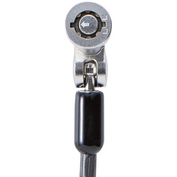 セキュリティワイヤー マルチスロット対応(3×7mm・2.5×6mm・3.2×4.5mm) シリンダー錠 統一キー アジャストツール付き セキュリティケーブル パソコン エレコム