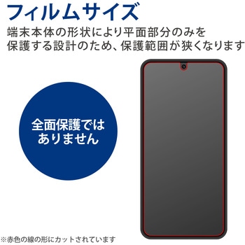 Galaxy S22 ( SC-51C / SCG13 ) ガラスフィルム 硬度10H ブルーライトカット 高透明 指紋防止 エアーレス エレコム