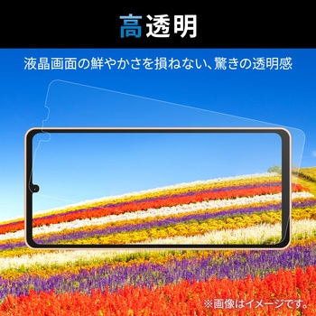 AQUOS sense6s ( SHG07 ) / sense6 ( SH-54B SHG05 ) フィルム 高透明 指紋防止 エアーレス エレコム