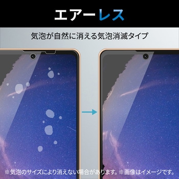 AQUOS sense6s ( SHG07 ) / sense6 ( SH-54B SHG05 ) ガラスフィルム 硬度10H 高透明 指紋防止 エアーレス エレコム