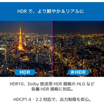 4K60Hz対応 4入力1出力 HDMI/AV切替器 ラトックシステム