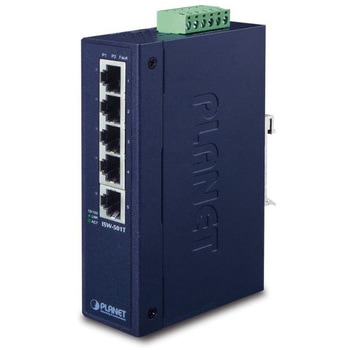 100Base-TX 産業用スイッチングハブ DC外部電源 PLANET Technology