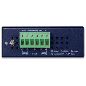 100Base-TX 8ポート 産業用スイッチングハブ DC外部電源 PLANET Technology