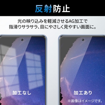 フィルム Galaxy A53 5G ( SC-53C / SCG15 ) アンチグレア 反射防止 指紋防止 エアーレス エレコム