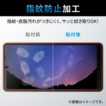 フィルム Xperia Ace III アンチグレア ブルーライトカット 反射防止 指紋防止 エアーレス エレコム