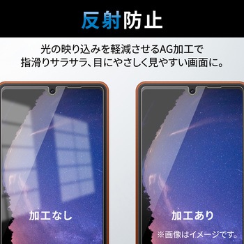 フィルム Xperia Ace III アンチグレア ブルーライトカット 反射防止 指紋防止 エアーレス エレコム
