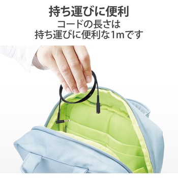 イヤホン ヘッドホン 延長コード Φ3.5mm 4極 ステレオ ミニジャック to ミニプラグ エレコム
