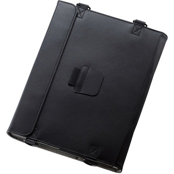ソフトレザーケース Dynabook K50 K60対応 手帳型 ショルダーベルト付 キーボード対応 ブラック エレコム