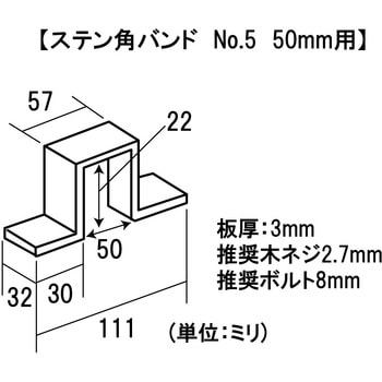 モリギン ステン角バンド 合せ用 ACE(エース)