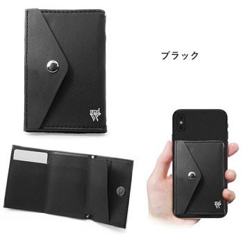 ミニマム財布 「and W」 PUレザー(ブラック) 39thanks